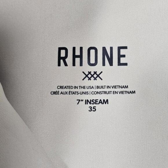 Rhone 7" Golf Tour Shorts Mens Size 35 Sandstone (Msrp $108.00) - Picture 5 of 7